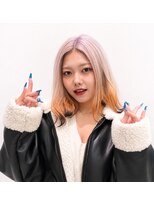 ココ 横浜(coco) ★ホワイトベージュ×オレンジエンドカラー