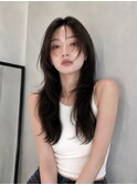 小顔に見せる/顔周りレイヤーカット