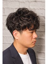 グレイスフルバーバー 新宿パークタワー店&nbsp;新宿理容室でメンズパーマ！30代ビジネスの無造作ツーブロック