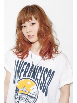 ピース(piece) セクションカラー☆ベイビーピンク