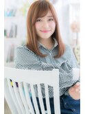大人かわいい♪愛されカラーの王道ストレート(miq阿佐ヶ谷)