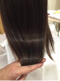 見られたくなる♪ツヤツヤ柔らかストレート ココアブラウン