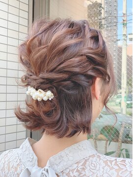 ロータス ヘアデザイン 西船橋店(Lotus Hair Design) 【Lotus hair design】ボブハーフアップ