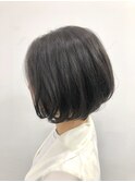 スタイリング簡単ショートボブ前下がりショートボブ