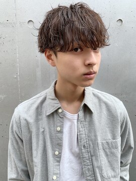 フィフス(fifth) ◇スパイラルパーマ ミルクティーベージュ マッシュ◇