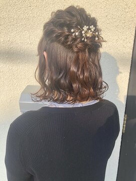 ブランココ(BlanCoCo) ボブハーフアップ*