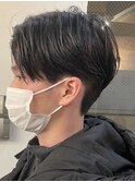 センターパート/ツーブロ刈り上げ/メンズ髪質改善