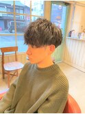 ツイストスパイラルモテ髪マッシュショート束感ツーブロック流行