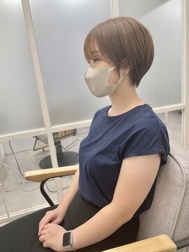 フレーム ヘア ルーム 天王寺駅前店(FRAME hair room) ナチュラル丸みショート/ベージュ