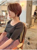 大人綺麗な小顔襟足スッキリショートボブ 30代40代50代