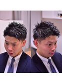 20代30代パーマ/ショートマッシュ＜理容室＞/両国<理容室>