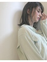 ニュアンスパーマ　ミディアムボブ