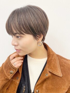 セイドット フクオカ(Say.FUKUOKA) 【Say.福岡】丸みハンサムショート×グレーベージュ×ラベンダー