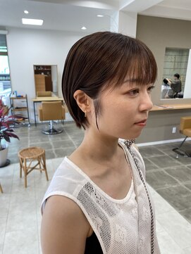 シンス(Since) 丸いショートボブ/ボブ/洗いっぱなしボブ/簡単お手入れ/夏目寧々