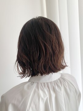 ガーデンヨコハマエスト(GARDEN YOKOHAMA est) ボブ似合わせカットイメチェングレージュフルバング