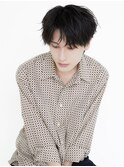 黒髪/グレーベージュ/レイヤーロング/前髪パーマ[新宿駅]