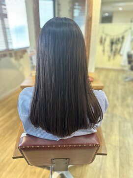 ヘア カンパニー トワ 千葉店(TOWA) バイオレット×伸ばしかけロング