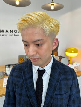 エマノア(EMANOA) バーバースタイル☆メンズカット☆ブリーチ抜きっぱなし