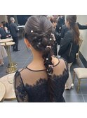 大人気20代30代◎結婚式成人式卒業式ゆるふわ編みおろし