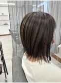 白髪ぼかしハイライト