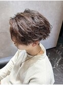 緩め波巻きパーマ