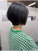 郡山くびれショートボブハイトーンボブミルクティーベージュ30代