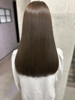 ルノン(LUNON) ホワイトグレージュミニウルフチェリーブラウンデジタルパーマ