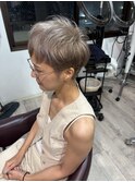 大人ショートボブ丸みショートカットマッシュショート前髪あり