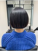 ショートボブ × 縮毛矯正