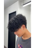 シャドウパーマ 緩めパーマ