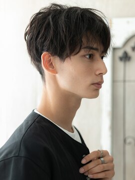 グルーミングサロン バーバー キャッスル 北浦和西口(Grooming salon Barber Castle) ダークアッシュ学生ツイスパ刈り上げマッシュH北浦和