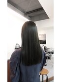 髪質改善カラー×オリーブグレー