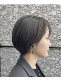 Wカラーチャコールグレーショートヘア