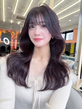 ロンドルーチェ 心斎橋(Lond luce) ダークアッシュ/ミディアムレイヤーカット［髪質改善/縮毛矯正］