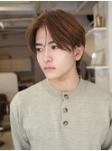 ダブルカラー　シースルーセンターパート