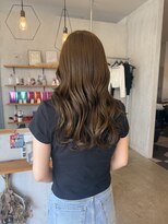 シェル 津山の手店(shel) オリーブブラウン透明感20代30代