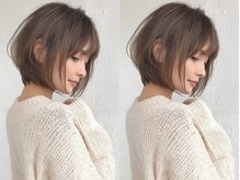 【カット＆ヘアカラー（ファッションカラー）の例】（ミディアム～ロングヘア）周期は1か月半～２か月。