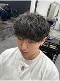 波巻きパーマ