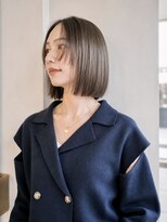 フォト 新宿三丁目(foto) 地毛風縮毛矯正韓国風顔まわりレイヤー小顔ボブ切りっぱなしボブ