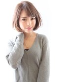 30代、40代人気 綺麗にまとまるひし形ボブ