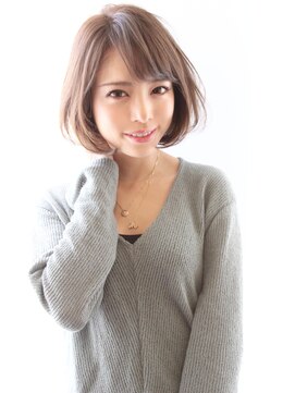 レウナ 外苑前(Reuna) 30代、40代人気 綺麗にまとまるひし形ボブ