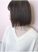 『AUSTIN錦糸町』黒髪前髪カット×インナーカラーショートボブ