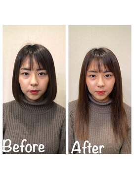 エクステ美容室 セクション 横浜石川町(SECTION) ボブでも馴染む大人のエクステ