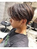 前下がりセンターパート