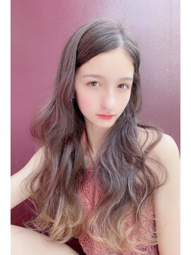 クーエフー(coo et fuu) フリンジウェーブのラフなロングスタイル♪藤沢3