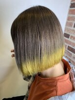 ジウ 上通り(JIU)&nbsp;おしゃカワ☆20代30代40代☆グレージュ×裾カラー