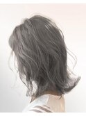 【AUBE HAIR】グレージュレイヤー_セミディ