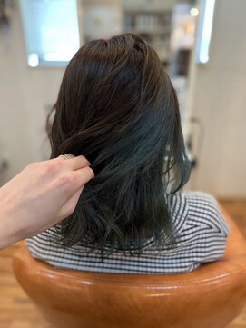 コミュニヘア(communi Hair) ☆インナーグリーンカラー☆