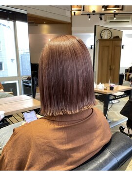 ラフィネ 成増店(raffine) 【 raffine 池田 】ハイトーン☆オレンジピンク【成増美容室】