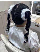 ランド 原宿表参道(LAND)&nbsp;ヘアアレンジ/ヘアセット/ツインテール/ぱっつん前髪